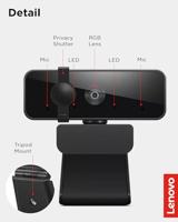 Lenovo Essential FHD Full HD-webcam 1920 x 1080 Pixel Klemhouder - thumbnail