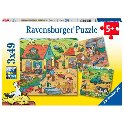 Ravensburger - op de boerderij 3x49st.