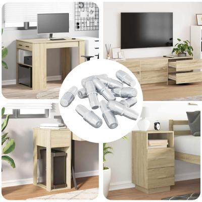 VidaXL Plankhaak 12 pcs zilver 7 x 16 mm ijzer