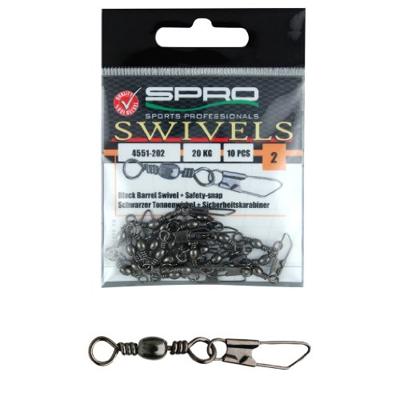 Spro Barrel Swivel + Safety - snap 12 8kg