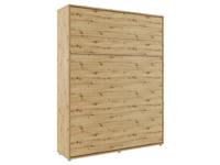 Opklapbed CONCEPTION PRO 160x200 cm artisan eik (verticaal) met matras - thumbnail