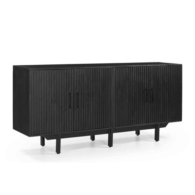 Giga Meubel - Dressoir Zwart - 180cm - Metaal|Mangohout