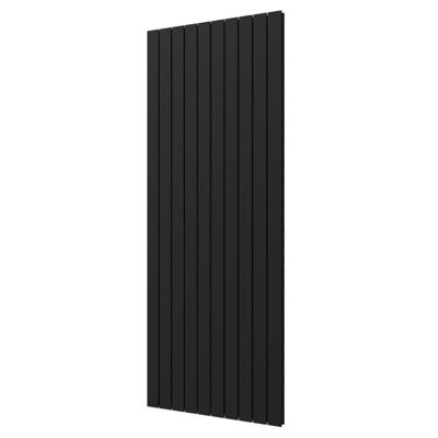 Plieger Designradiator Cavallino Retto Dubbel 2146 Watt Middenaansluiting 200x75,4 cm Donkergrijs Structuur