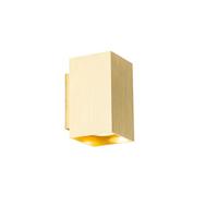 QAZQA Moderne wandlamp goud vierkant 2-lichts - Sandy - thumbnail