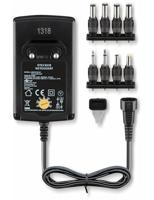 Goobay 53998 universele voeding 3 V - 12 V max. 27 W voeding met adapter 2 x jack plug & 4 x DC-stekker, 600 mA stekkervoeding, zwart - thumbnail