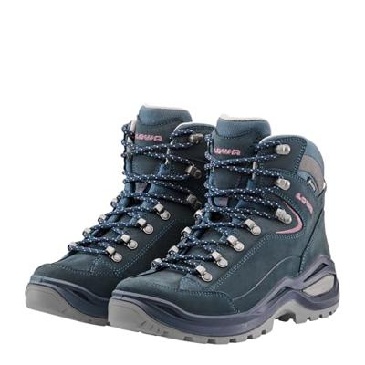 Lowa Renegade Evo GTX Mid Hoge Wandelschoen Dames Steel Blue/Old Rose 7,5
