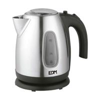 Waterkoker EDM 07656 Kettle Zwart Roestvrij staal 2200 W 1,7 L - thumbnail