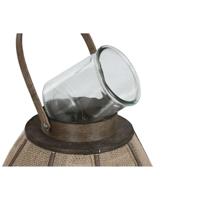 Kaarshouder Home ESPRIT Natuurlijk Jute Bamboe 37 x 37 x 70 cm - thumbnail