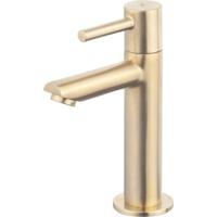 Saqu Shine verhoogde fonteinkraan geborsteld messing - thumbnail