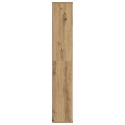 Kamerscherm/boekenkast 100x24x140 cm bewerkt hout eikenkleurig