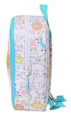 Schoolrugzak Safta Blauw Wit 22 x 27 x 10 cm