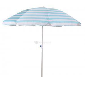 Strandparasol Libra streepmotief blauw Strandparasol Libra streepmotief blauw