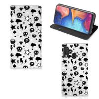 Mobiel BookCase Samsung Galaxy A20e Silver Punk - thumbnail