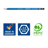 Staedtler Lumograph 61 100 C6 Potloodset Hardheid: 6B, 4B, 2B, B, HB, 2H 1 set(s) - thumbnail