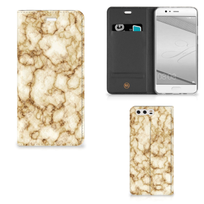 Huawei P10 Plus | Standcase | Marmer Goud Huawei P10 Plus | Standcase | Marmer Goud