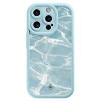 iPhone 13 Pro blauwe case - Aqua wave - thumbnail