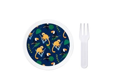 Mepal Campus Fruitbox Jungle 300 ml Wit/Blauw