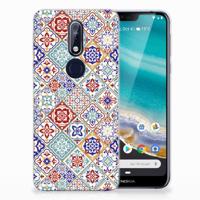 Nokia 7.1 | TPU | Siliconen hoesje | Tiles Color - thumbnail