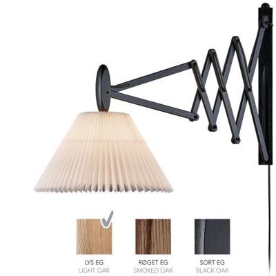 LE KLINT Sax 233-2/21 Wandlamp - Licht eiken met papieren kap - Wit LE KLINT Sax 233-2/21 Wandlamp - Licht eiken met papieren kap - Wit