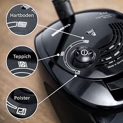 Siemens Hausgeräte VSZ3B212 Stofzuiger 700 W Met stofzak, Incl. parketborstel