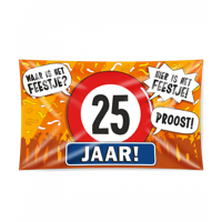 Gevelvlag 25 jaar 90x150 cm - thumbnail