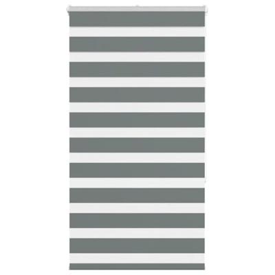 VidaXL Zebra rolgordijn 70x150 cm stofbreedte 65,9 cm donkergrijs