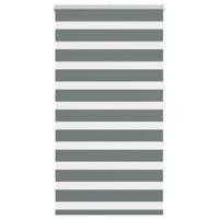 VidaXL Zebra rolgordijn 70x150 cm stofbreedte 65,9 cm donkergrijs - thumbnail
