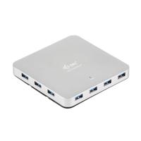 i-tec USB 3.0 10-Port HUB Metaal, Oplaadhub met 10 USB-Poorten en Stroomadapter - thumbnail
