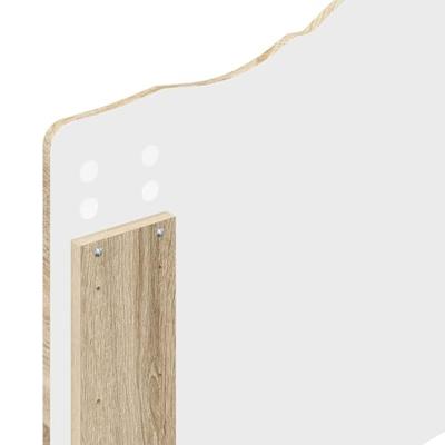 Bedframe met hoofdeinde Sonoma Eiken 100 x 200 cm Bewerkt hout