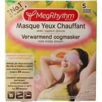 Megrhythm Warm oogmasker citrus/yuzu (5 st) - thumbnail