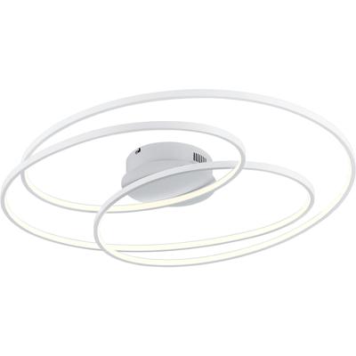 Dimbare LED Plafondlamp 50W - Warm Wit 3000K - Rond Mat Wit Aluminium