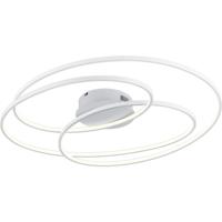Dimbare LED Plafondlamp 50W - Warm Wit 3000K - Rond Mat Wit Aluminium - thumbnail