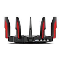 TP-Link AC5400 MU-MIMO Tri-Band Gaming Router, 8 × Gigabit LAN-poorten, 1,8 GHz 64 Bit Quad-Core CPU, 2 × USB 3.0-poorten, ideaal voor gaming Xbox/PS4/Steam en 4K, compatibel met Alexa (Archer C5400X) - thumbnail