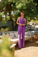 Corine jumpsuit - purple - 12882 - thumbnail