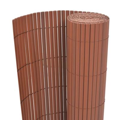 VidaXL Tuinafscheiding dubbelzijdig 90x500 cm pvc bruin VidaXL Tuinafscheiding dubbelzijdig 90x500 cm pvc bruin