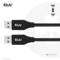 club3D CAC-1409 USB-kabel USB-A stekker 0.50 m Zwart - thumbnail