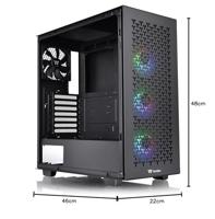 Thermaltake CA-1S3-00M1WN-03 Midi-tower PC-behuizing Zwart - thumbnail