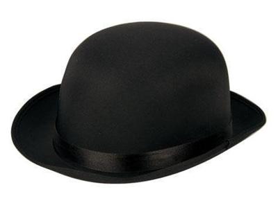 Bolhoed Benny satijn zwart