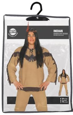 Indiaan Kostuum 3-Delig Man Hinto