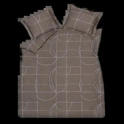 Vandyck Vandyck Puzzle dekbedovertrek 200x200/220 Espresso