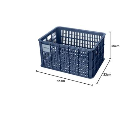 Basil fietskrat m - medium - 29.5 liter - blauw - thumbnail