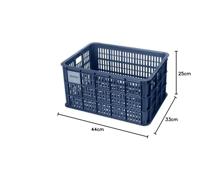 Gerecyclede fietskrat Basil Crate M 29.5 liter 35 x 45 x 25 cm - bluestone - thumbnail