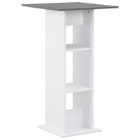 Bartafel 60x60x110 cm wit en antracietgrijs - thumbnail