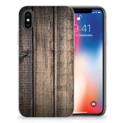 Apple iPhone X | Xs | Bumper Hoesje | Steigerhout