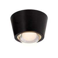Lucide RIGON - Plafonnière - Ø 9 cm - LED - 1x6W 3000K - Zwart - thumbnail