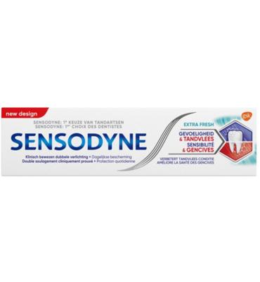 Sensodyne Tandpasta sensitivity & gum extra fresh 75 Milliliter