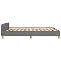 Bedframe zonder matras stof donkergrijs 140x200 cm - thumbnail