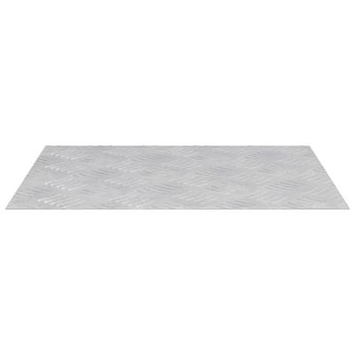 VidaXL Trap tread rechthoekig 4 pcs zilver 50 x 40 cm aluminium VidaXL Trap tread rechthoekig 4 pcs zilver 50 x 40 cm aluminium