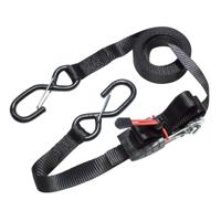 Masterlock Single pack ratchet tie down with S hooks 5m - colour : black - 3109EURDAT - thumbnail