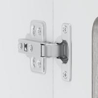 Keukenbovenkast met glazen deur Kalmar bewerkt hout grijs sonoma eiken - thumbnail
